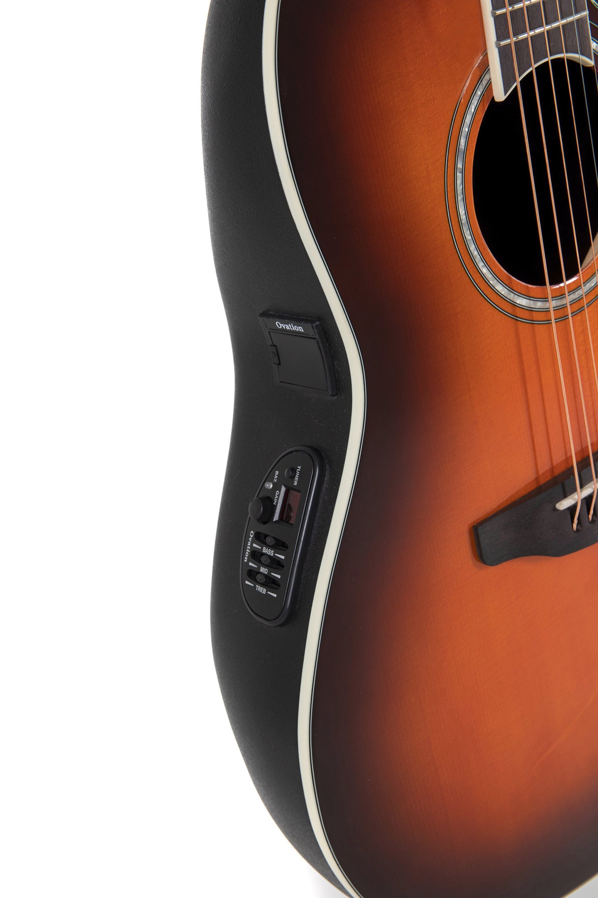 Ovation E-Acoustic Guitar Celebrity CS Standard Mid Cutaway - Sunburst (CS24-1-G)