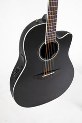 Ovation E-Acoustic Guitar Celebrity CS Standard Mid Cutaway - Black (CS24-5-G)