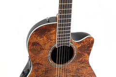 Ovation E-Acoustic Chitarre Celebrity Standard Plus Mid Cutaway - Nutmeg Burled Maple (CS24P-NBM-G)