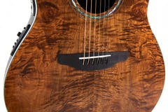 Ovation E-Acoustic Chitarre Celebrity Standard Plus Mid Cutaway - Nutmeg Burled Maple (CS24P-NBM-G)