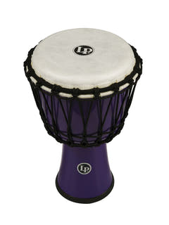 Latin Percezione Djembe World 7-inch Circle accordato a corda - Purple (LP1607PL)