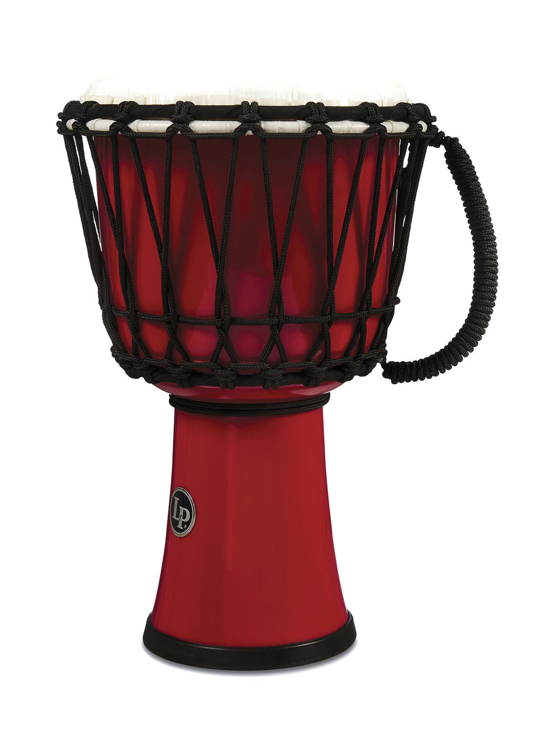 Latin Percussion Djembe World da 7-inch con accordatura a corda Circle - Red (LP1607RD)