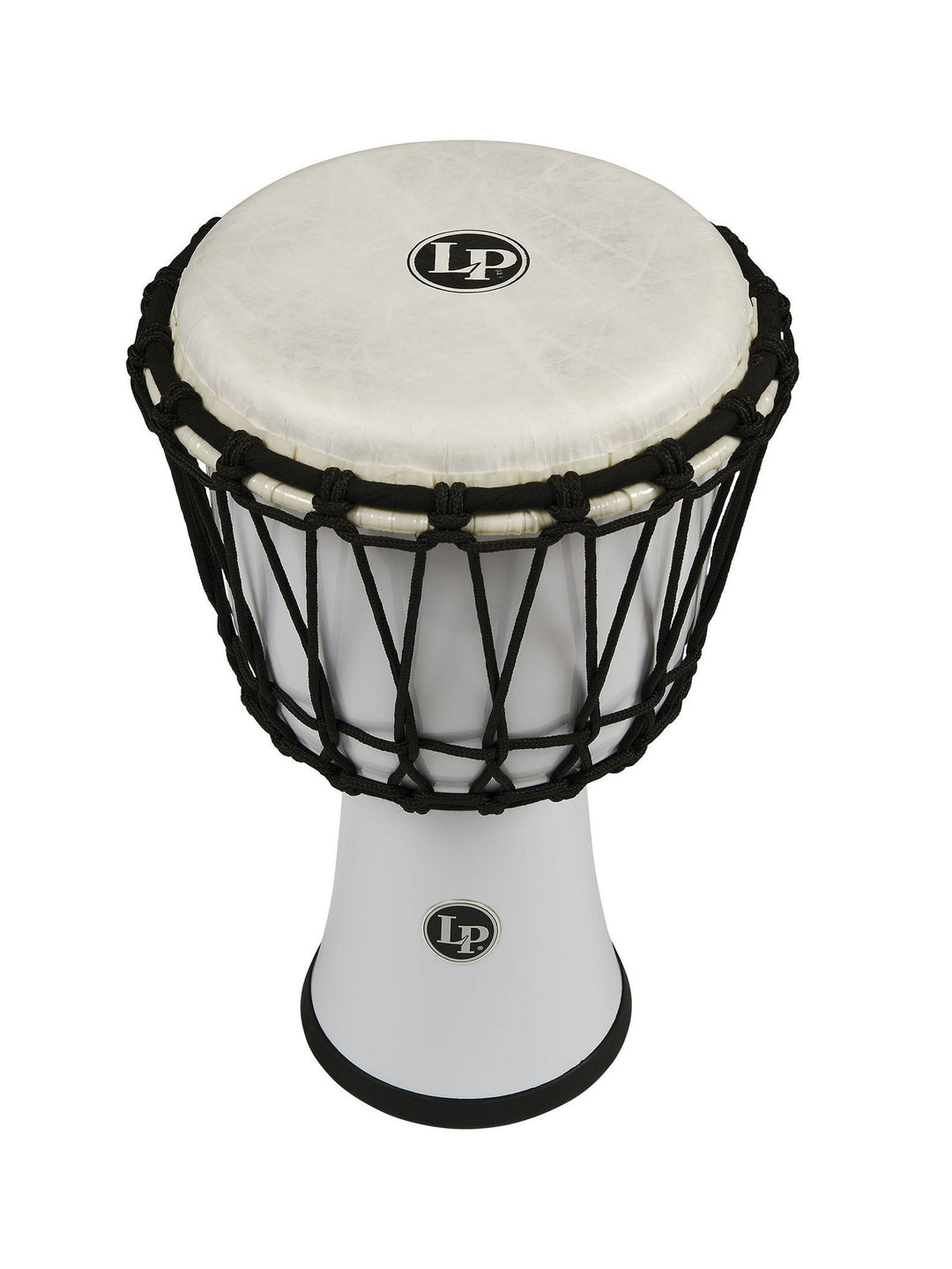 Latin Percezione Djembe World con corda, 7 pollici, Circle - White (LP1607WH)