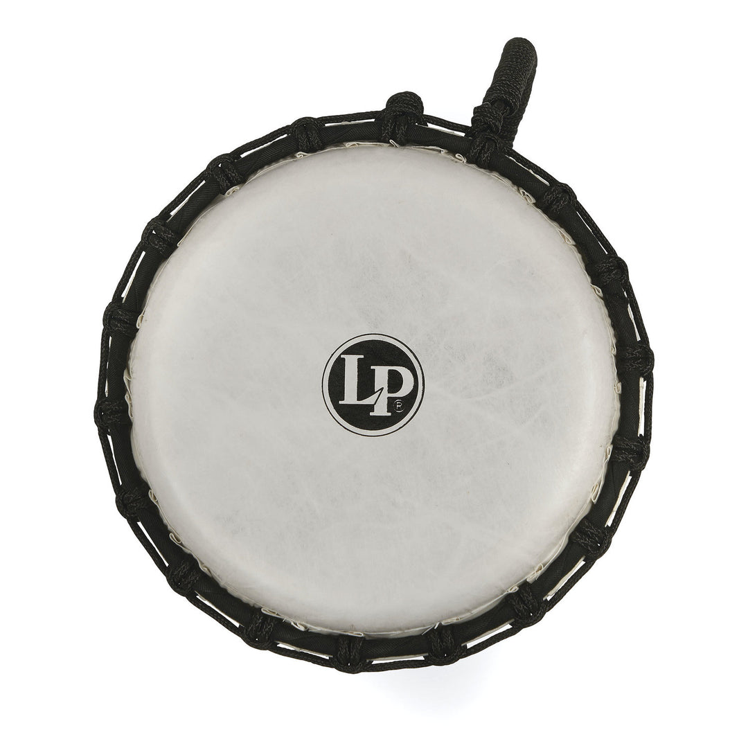 Latin Percezione Djembe World con corda, 7 pollici, Circle - White (LP1607WH)
