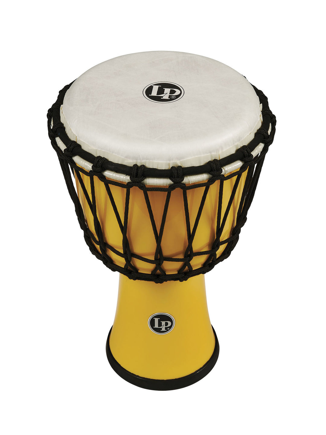 Latin Percussion Djembe World 7-inch accordato a corda Circle - Yellow (LP1607YL)