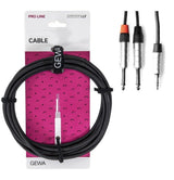 Cavo a Y GEWA Pro Line 1,5 m, minijack a 2 x jack mono
