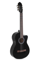 GEWA E-Acoustic classical guitar Student Black - E-Acoustic black