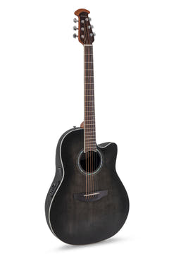 Ovation chitarre elettroacustiche Celebrity Standard Plus Mid Cutaway - Transparent Blackburst Flame (CS24P-TBBY-G)