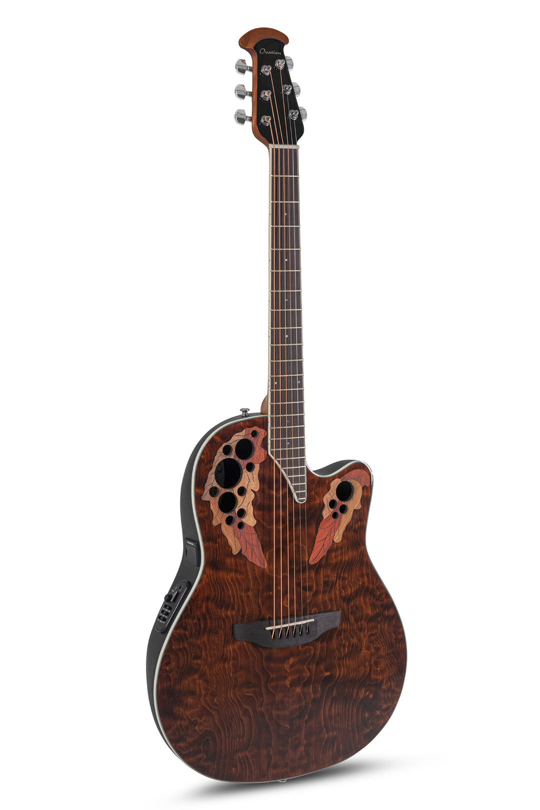 Ovation E-Acoustic chitarre Celebrity Elite Plus Super Shallow - Dark Tiger Eye (CE48P-TGE-G)
