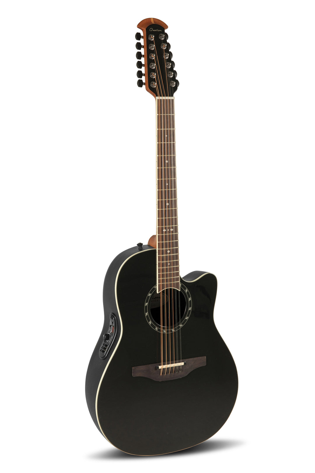Ovation E-Acoustic Chitarre Standard Balladeer Deep Contour Cutaway 12 corde - Black (2751AX-5-G)
