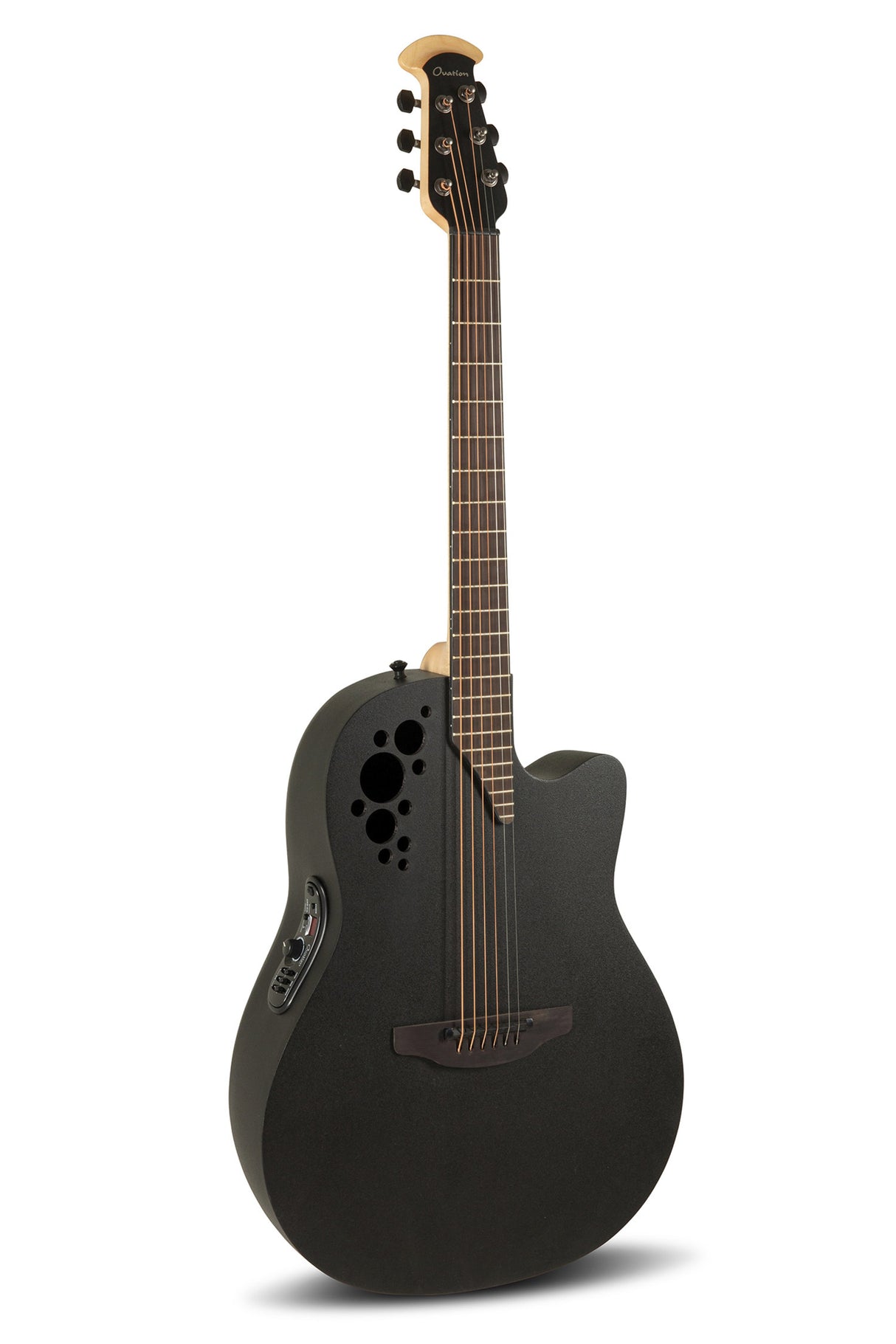 Ovation E-Acoustic Guitar Elite TX Deep Contour Cutaway - Black Textured (2078TX-5-G)