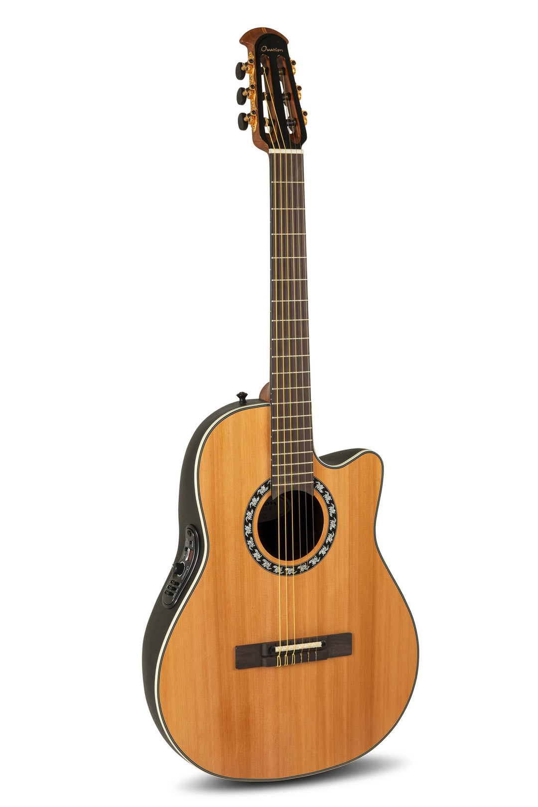 Ovation E-Acoustic chitarra classica Classic Nylon Legend Mid Cutaway - Natural (1773AX-4-G)