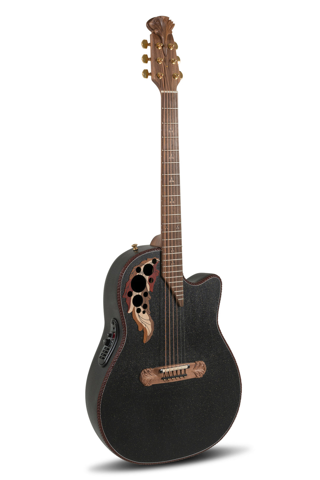 Adamas E-Acoustic Chitarre 2087GT Deep Contour Cutaway - Black (2087GT-5-G)