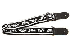 Tracolla per chitarre Ovation Signature in nylon, Multi-Soundhole, White/Black