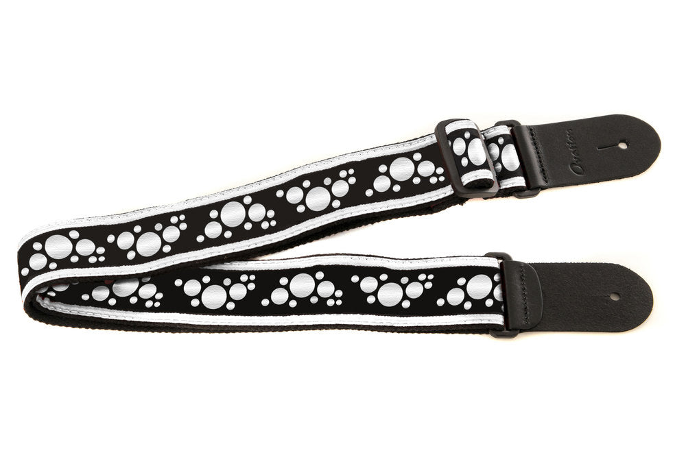 Tracolla per chitarre Ovation Signature in nylon, Multi-Soundhole, White/Black