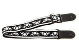 Tracolla per chitarre Ovation Signature in nylon, Multi-Soundhole, White/Black