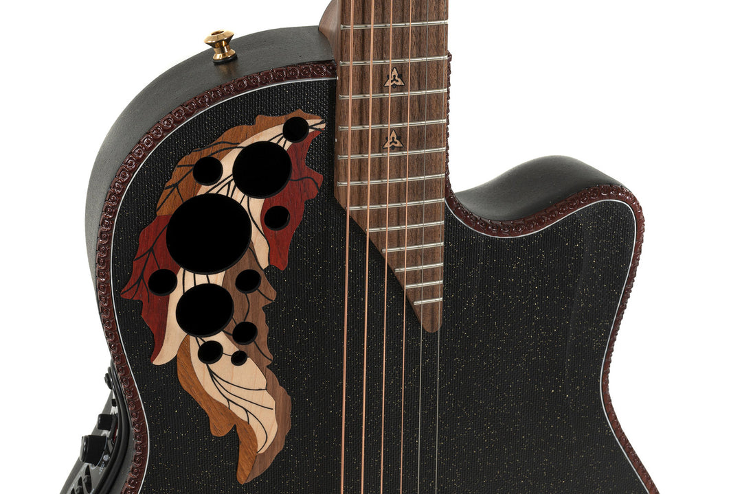 Adamas E-Acoustic Chitarre 2087GT Deep Contour Cutaway - Black (2087GT-5-G)