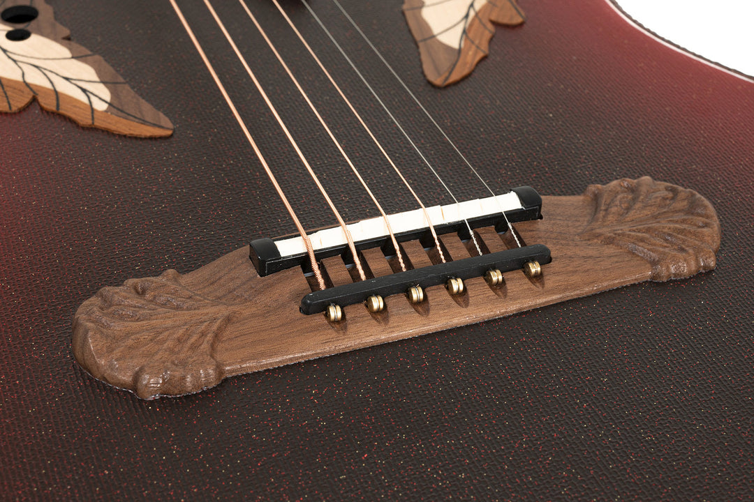 Adamas Chitarre E-Acoustic 1687GT Deep Non-Cutaway - Reverse Red Burst (1687GT-2-G)