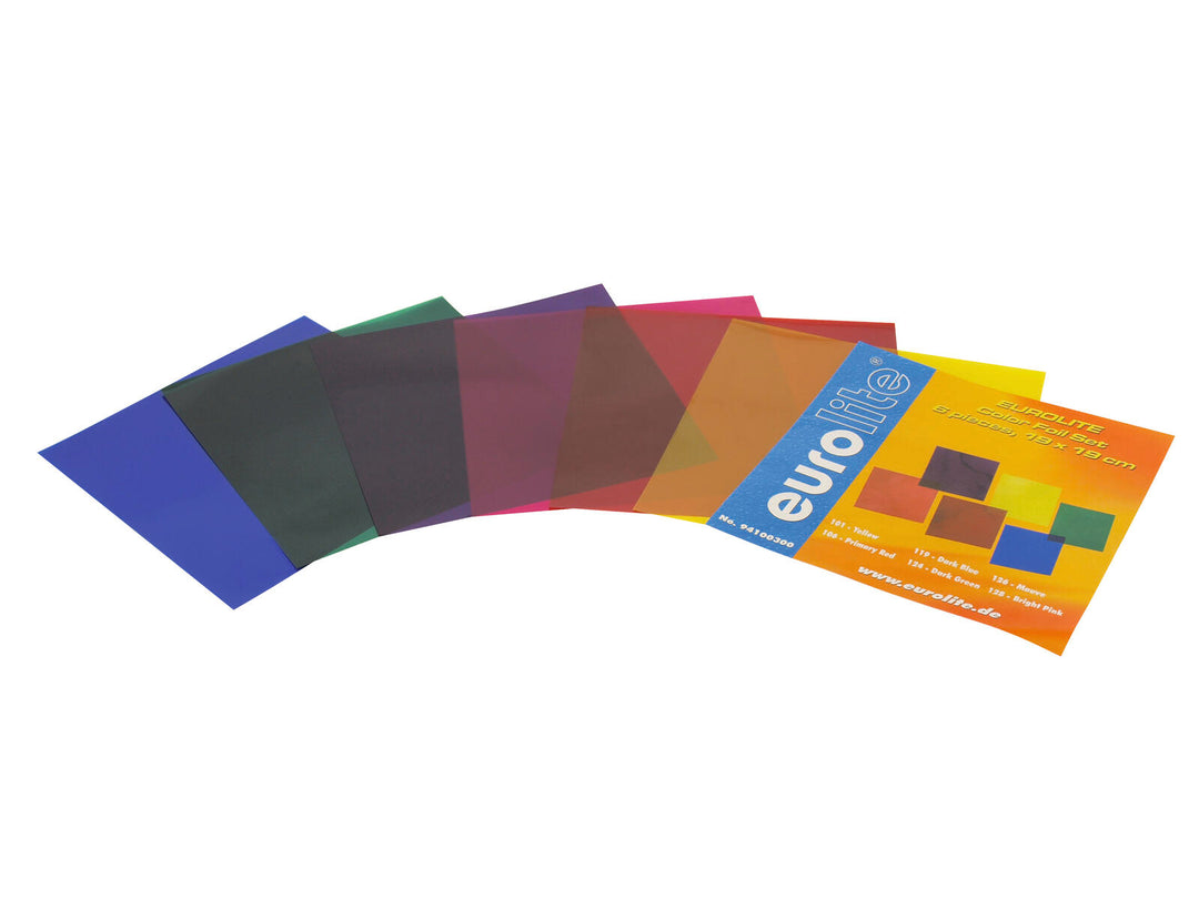 EUROLITE Set di pellicole colorate 19x19cm, sei colori