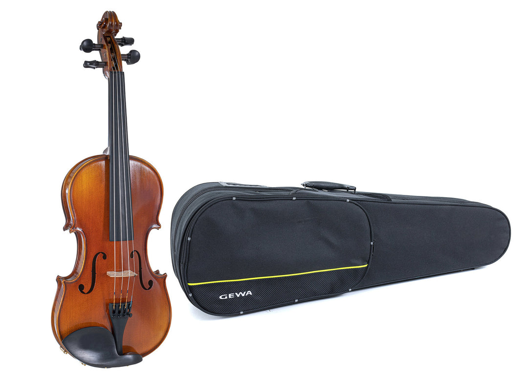 GEWA Violini Maestro 1 - 3/4 (Pronto per suonare incl. case sagomata, senza arco, con corde Larsen Aurora)