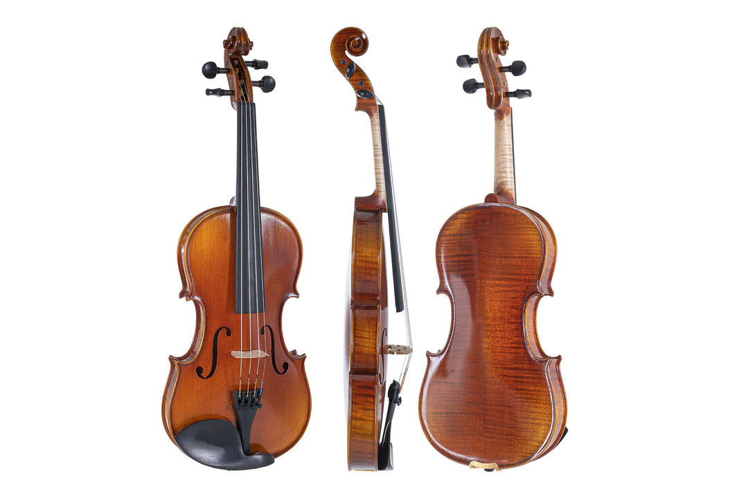 GEWA Violino Maestro 1 - 1/2 (Pronto per suonare incl. custodia per violino, senza archetto, con corde Larsen Aurora)