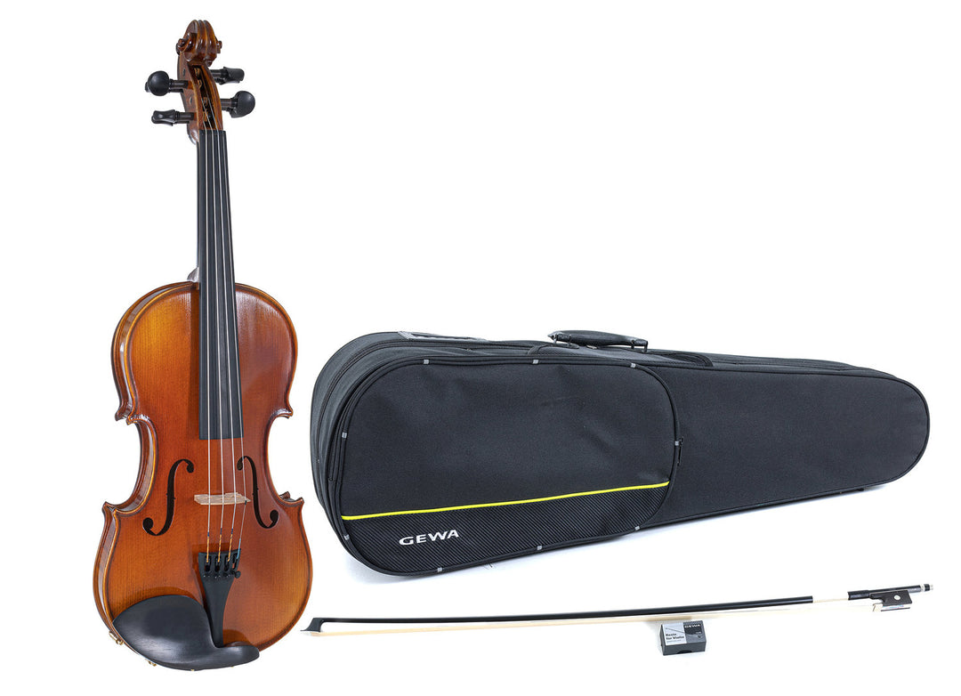 GEWA Violino Maestro 1 - 1/4 (Pronto per suonare incl. custodia sagomata, archetto in carbonio e corde Larsen Aurora)