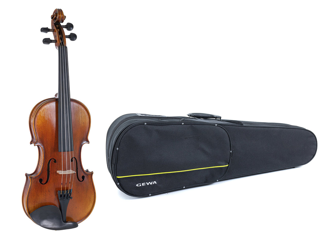 GEWA Violin Maestro 2 - 1/2 (Pronto per suonare incl. custodia sagomata, senza archetto, con corde Larsen Aurora, protetto per il trasporto)