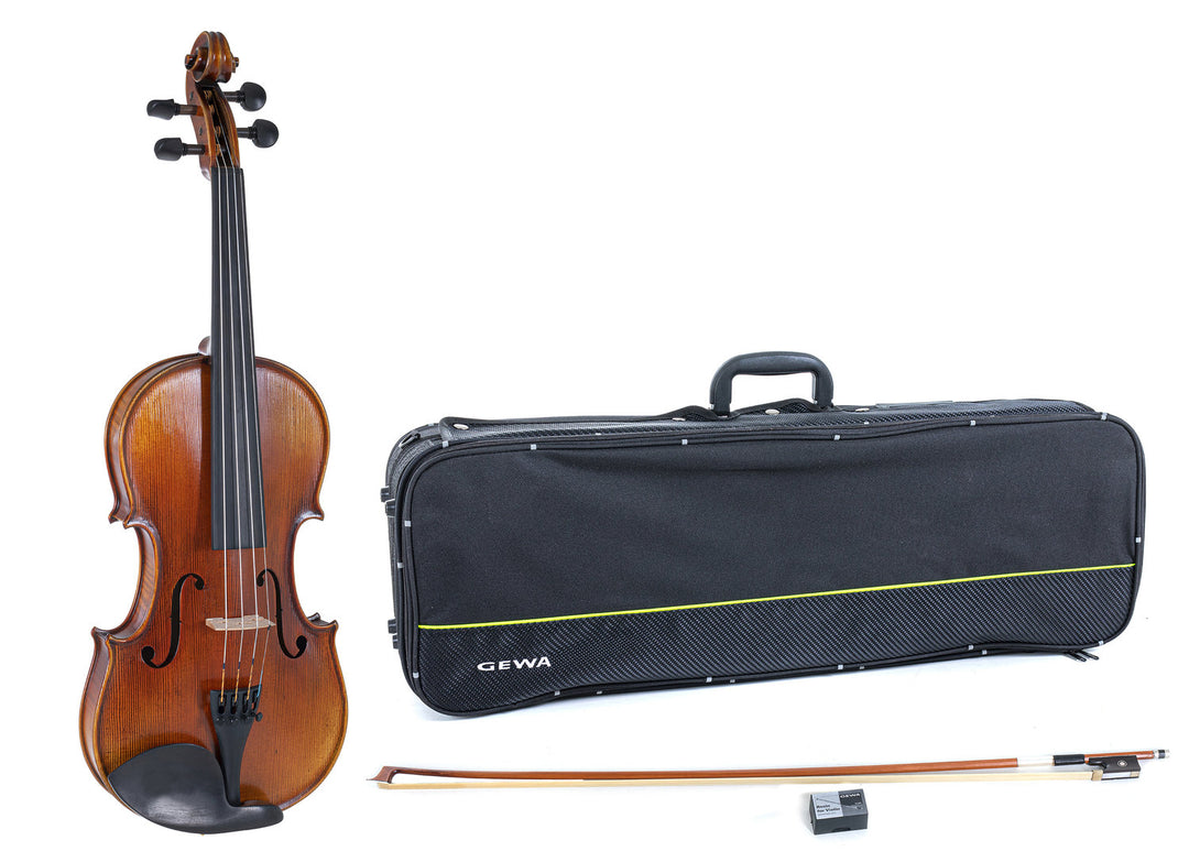 GEWA Violin Maestro 2 - 1/2 (Ready to play incl. violin case, Massaranduba bow and Larsen Aurora strings, transport-secured)