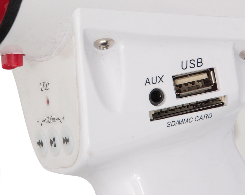 LTC Megafono con USB, SD e ingresso AUX