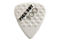 Pick Boy Ceramic Power plettri 1,00 mm, bianchi con rilievi, 12 pz.