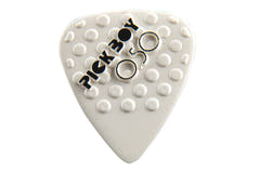 Pick Boy Ceramic Power plettri 0,50 mm, bianchi con rilievi, 12 pezzi