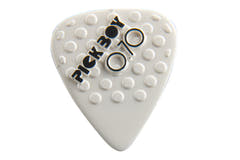 Pick Boy Ceramic Power plettri 0,70 mm, bianchi con rilievi, 12 pz.