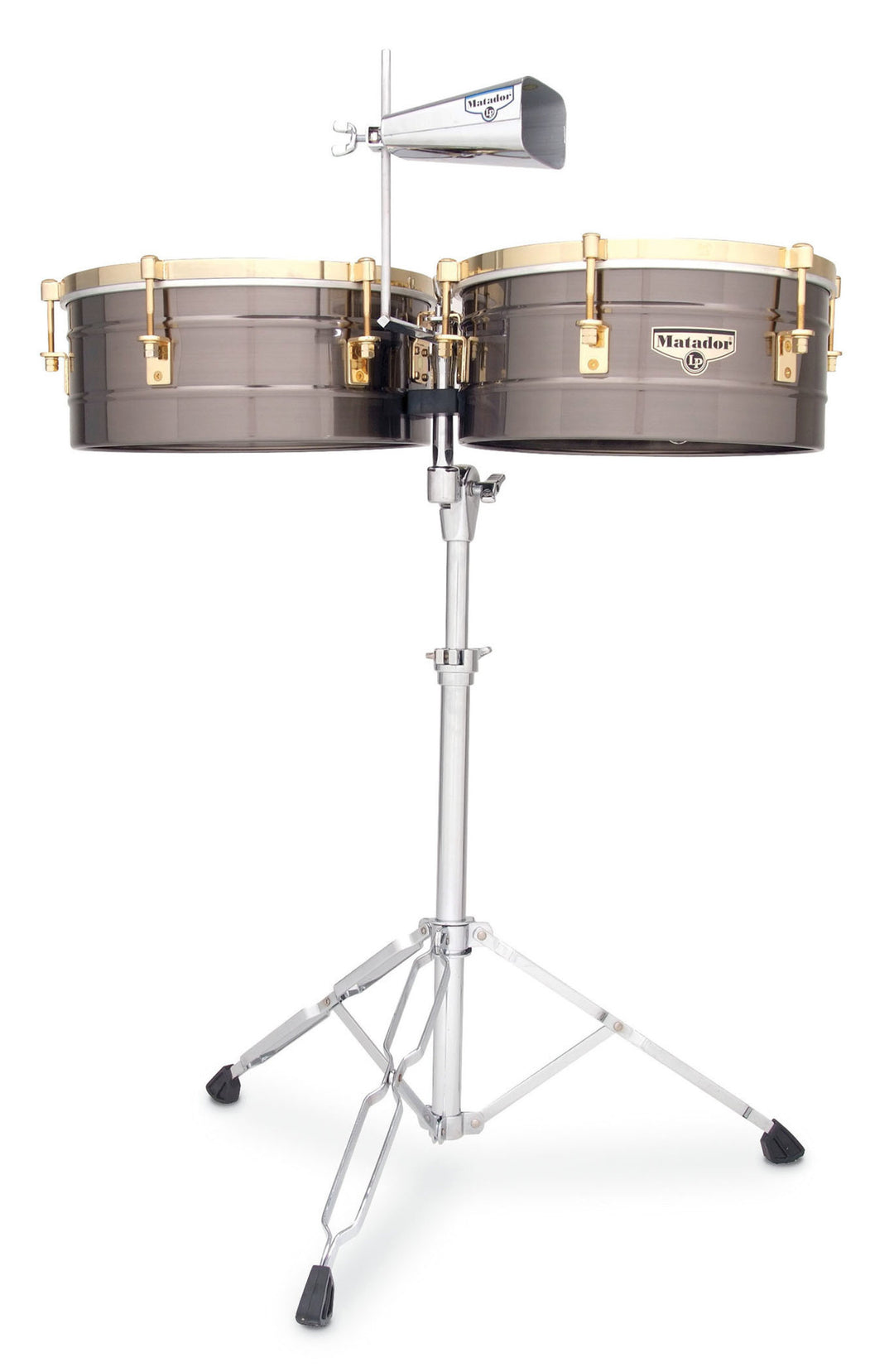 Latin Percussion Timbales Matador - Nichel spazzolato/tono oro (M257-BNG)