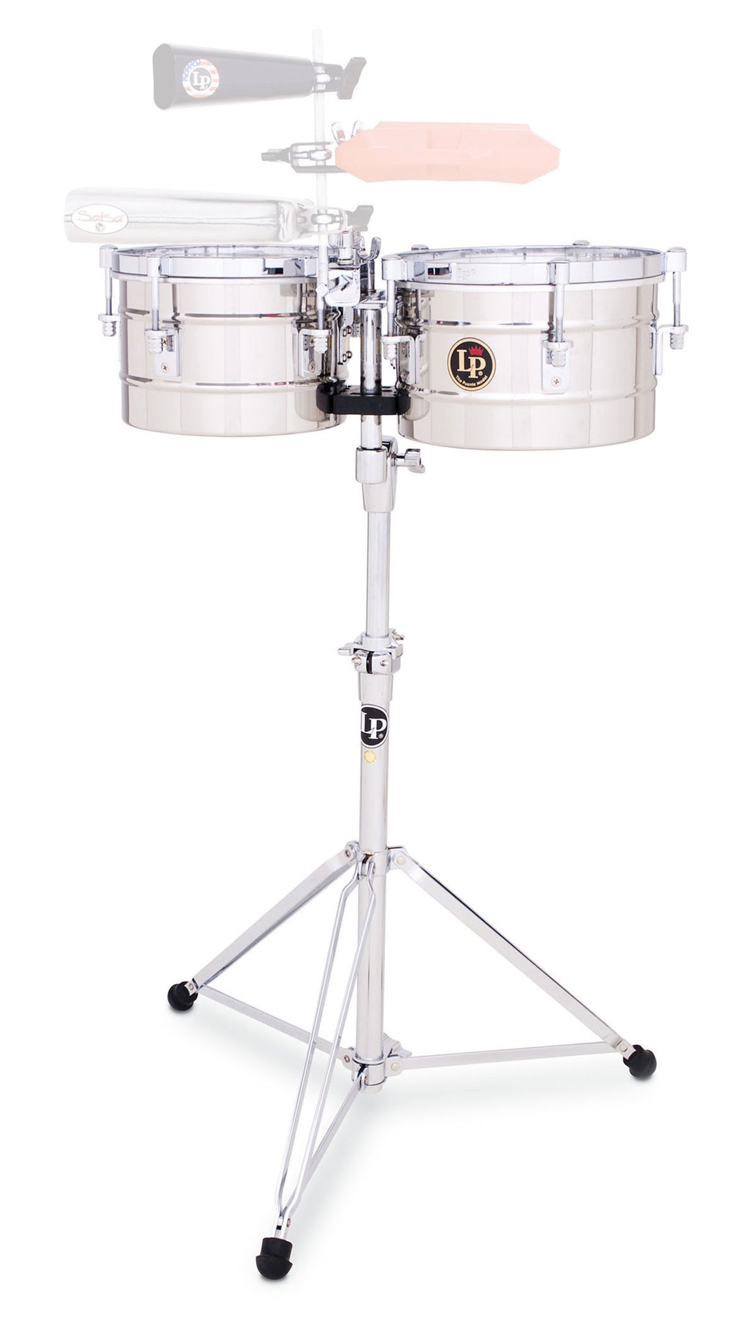 Latin Percussion Timbales Tito Puente Timbalitos - Acciaio (LP272-S)