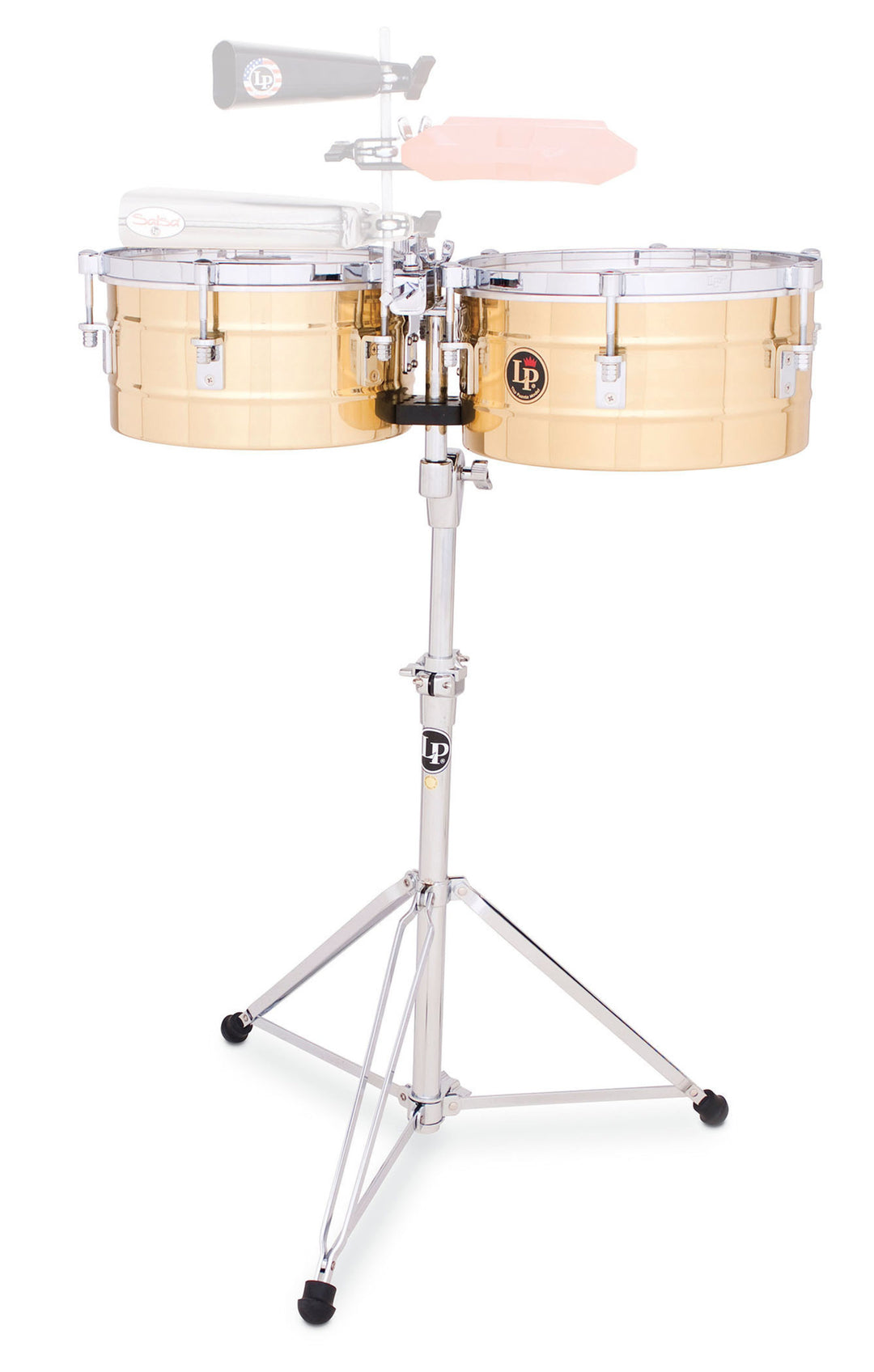 Latin Percezione Timbales Tito Puente Solid Brass - 12"/13" (LP255-B)