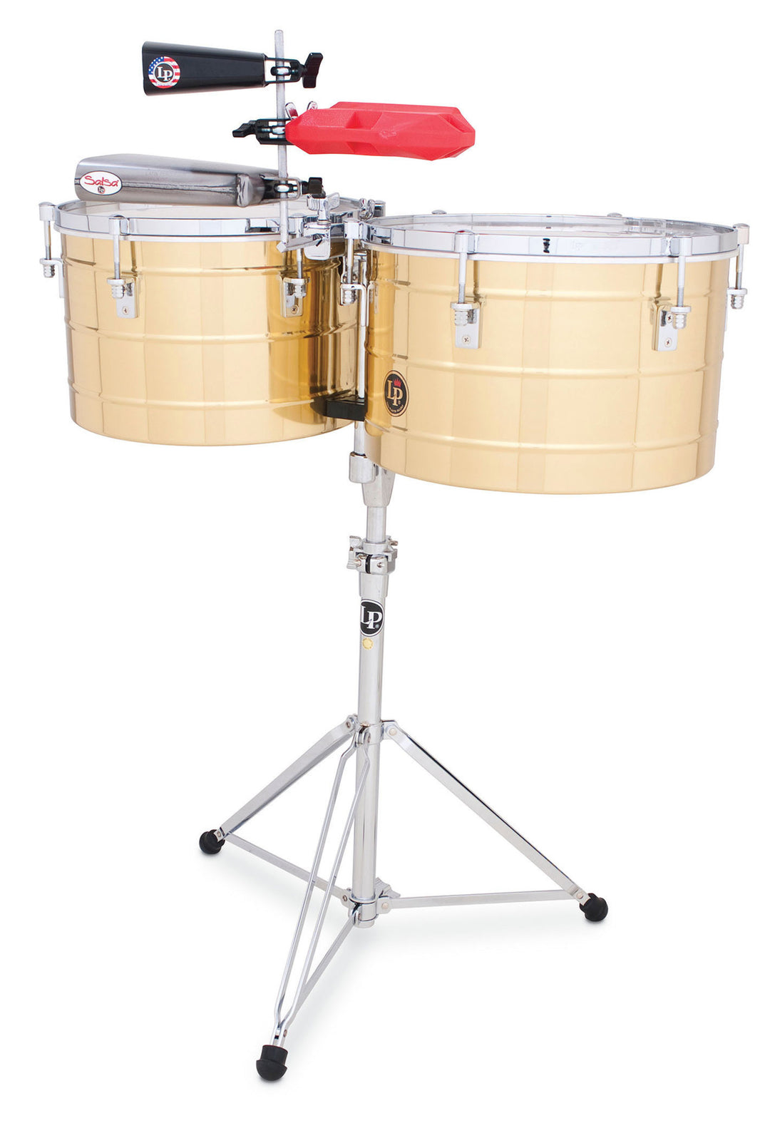 Latin Percezione Timbales Tito Puente Thunder Timbs - Brass (LP258-B)
