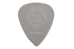 Fire & Stone plettri in nylon 0,60 mm, grigio chiaro, 12 pz.