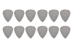 Fire & Stone plettri in nylon 0,60 mm, grigio chiaro, 12 pz.
