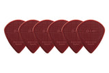 Plettri D-Grip Janicek Jazz B, 1,40 mm, rosso vino, 6 pz.