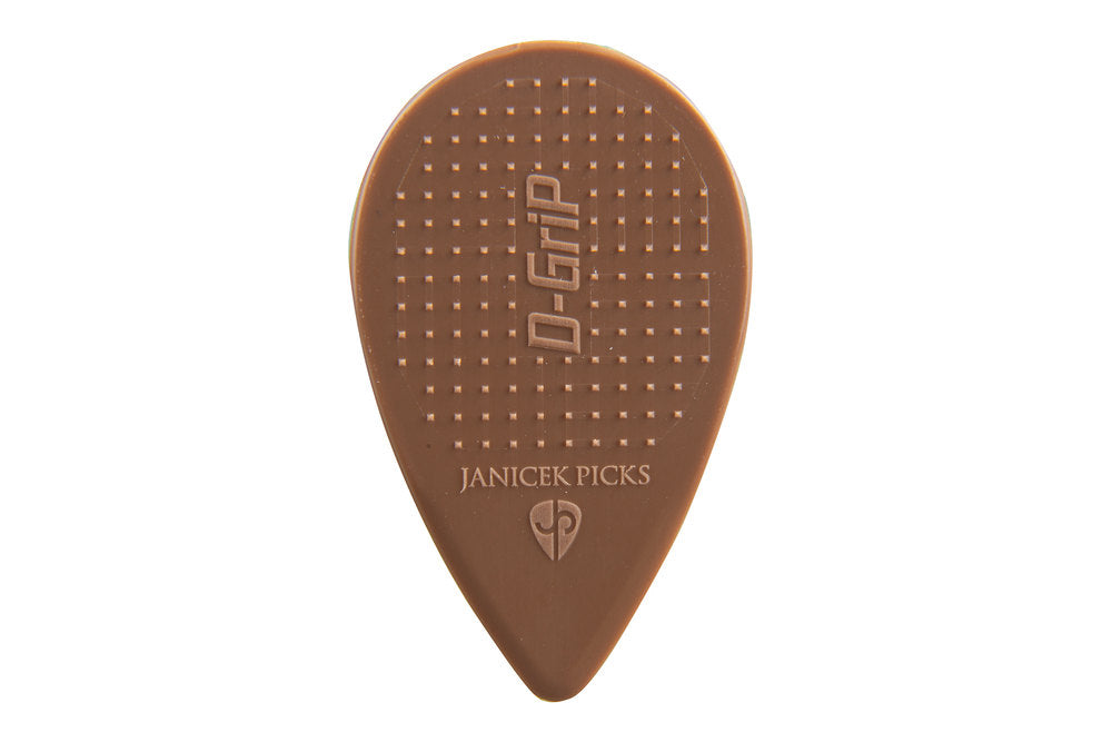Plettri D-Grip Janicek Balkan, 0,90 mm, marroni, 6 pezzi