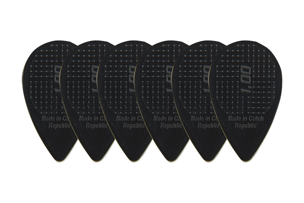 D-Grip Janicek plettri Balkan, 1,00 mm, nero, 6 pz.