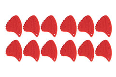 Shark Fin Relief plettri, 0,55 mm morbidi, rossi, 12 pezzi