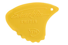 Shark Fin Relief plettri, 0,65 mm medium, giallo, 12 pezzi