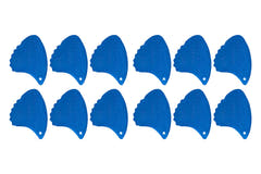 Shark Fin Relief plettri, 1,05 mm duro, blu, 12 pz.