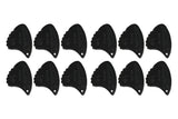 Shark Fin Relief plettri, 1,15 mm extra duri, neri, 12 pezzi