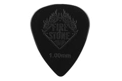 Fire & Stone plettri in nylon 1,00 mm, neri, 12 pezzi