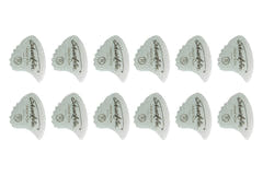 Shark Fin Goldprint plettri, medium, bianchi, 12 pz.