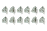 Shark Fin Goldprint plettri, medium, bianchi, 12 pz.