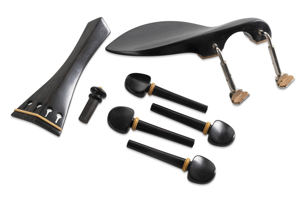 Guarnitura in ebano GEWA per violino, mentoniera Guarneri