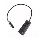 Adapter powerCON grå - Schuko 3 Stikdåse - 1 meter